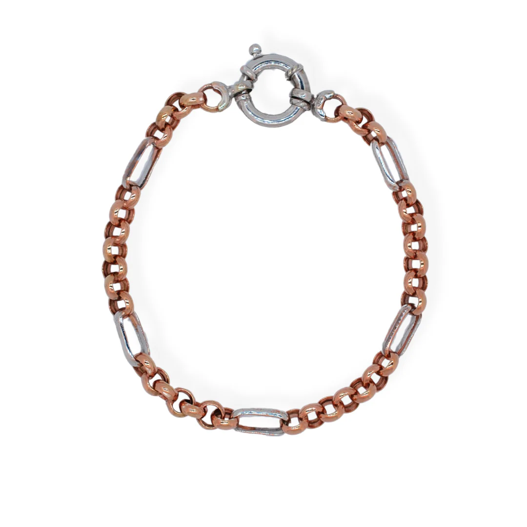 9ct 2/tone gold bracelet