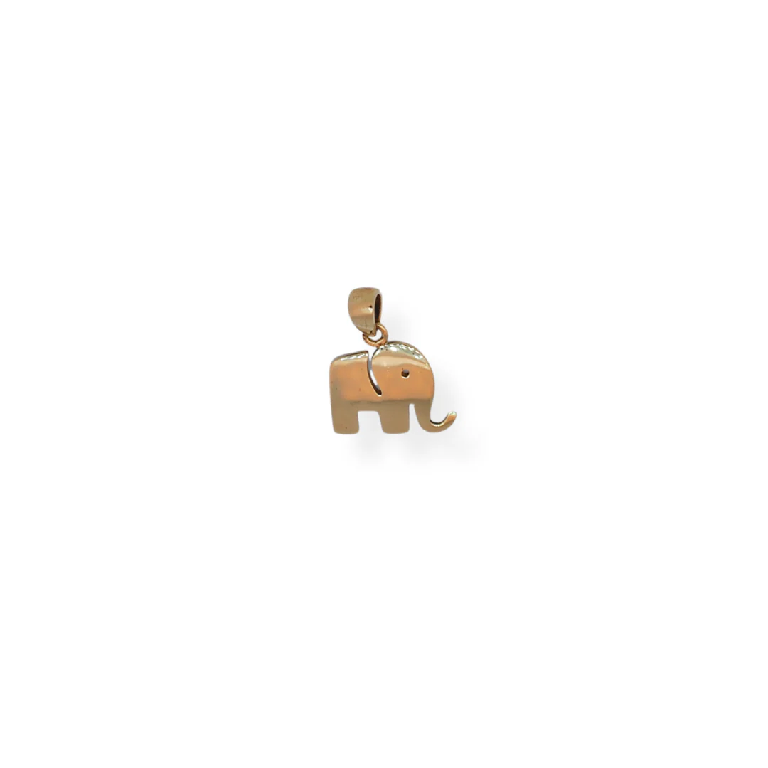 9ct gold elephant pendant