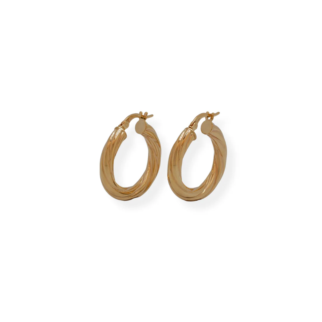 9ct gold huggies earrings
