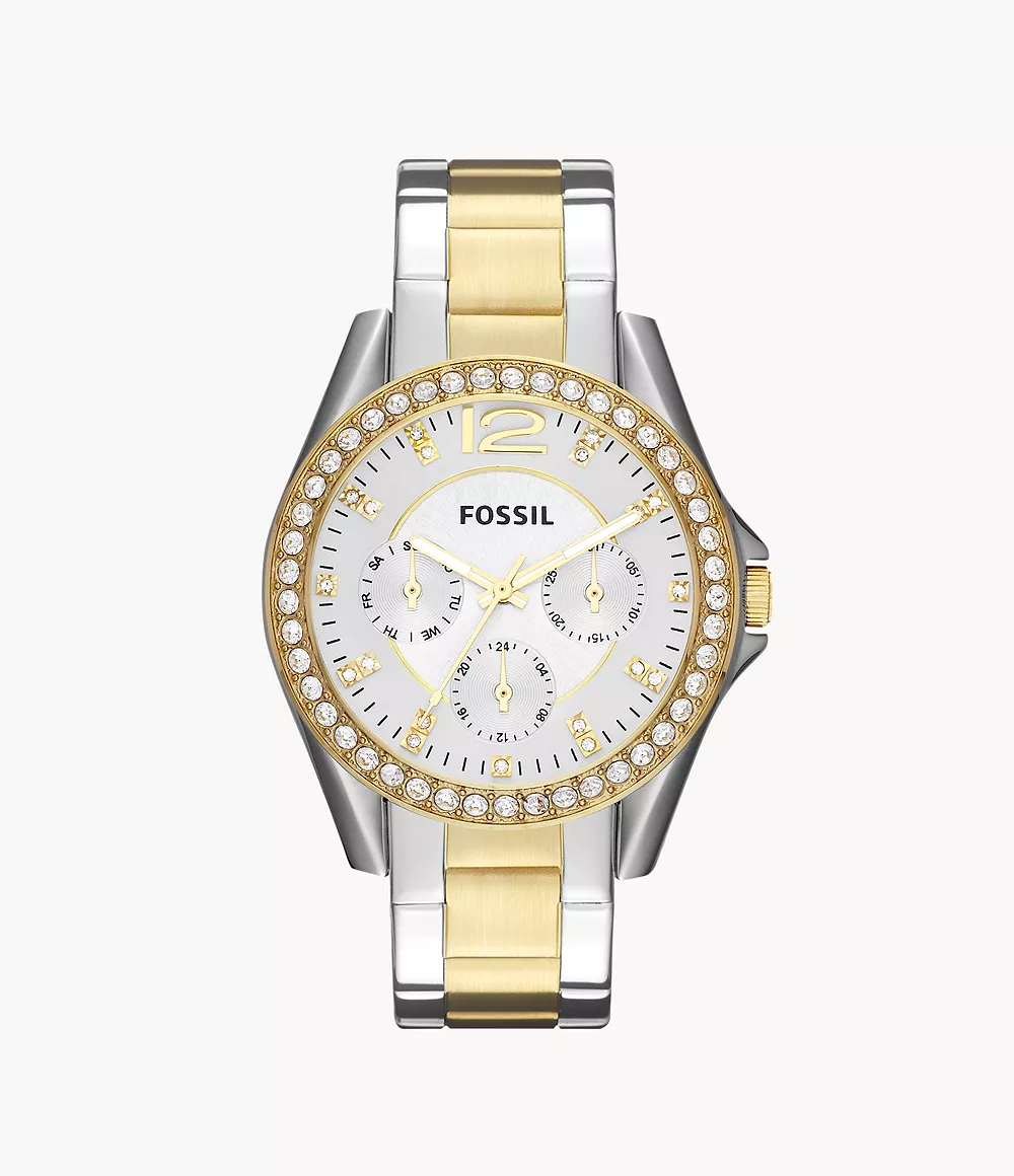 Fossil Multifunction Two-Tone Stainless Steel Watch ES3204