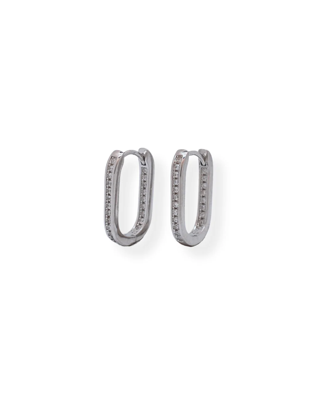 Silver cz earrings - Image 2