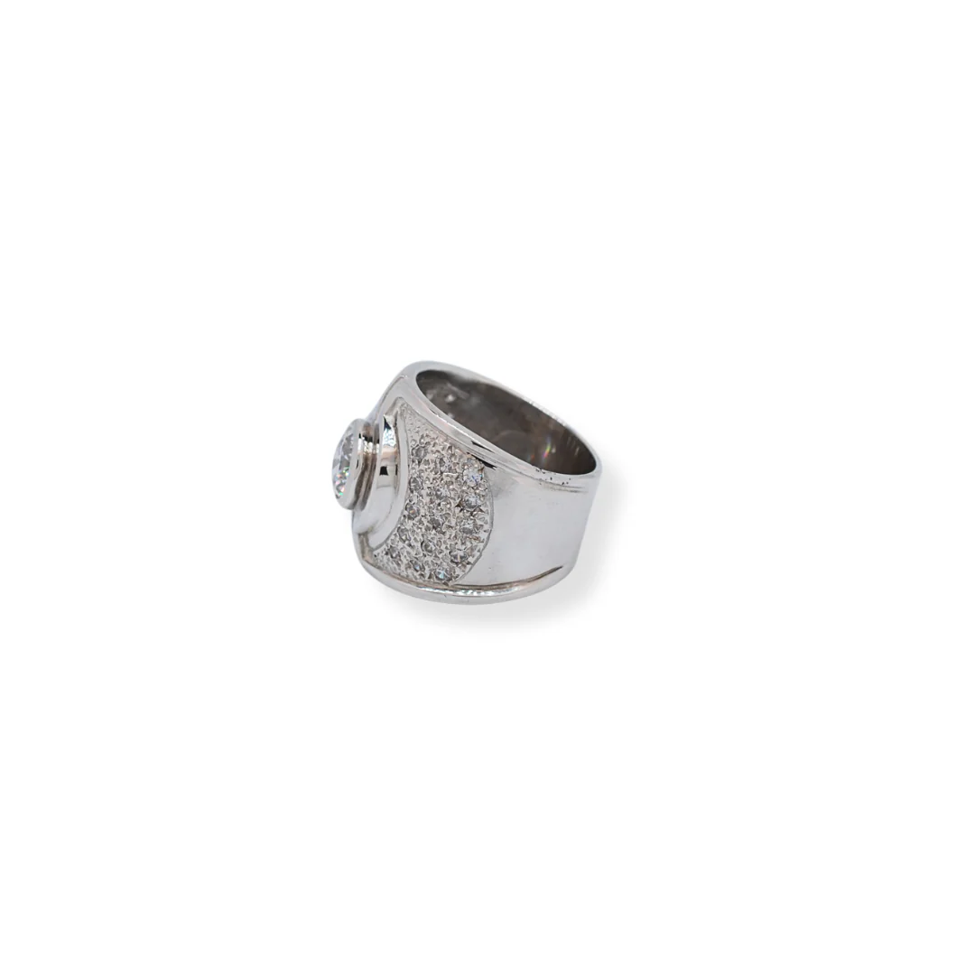 Silver cz ring - Image 2
