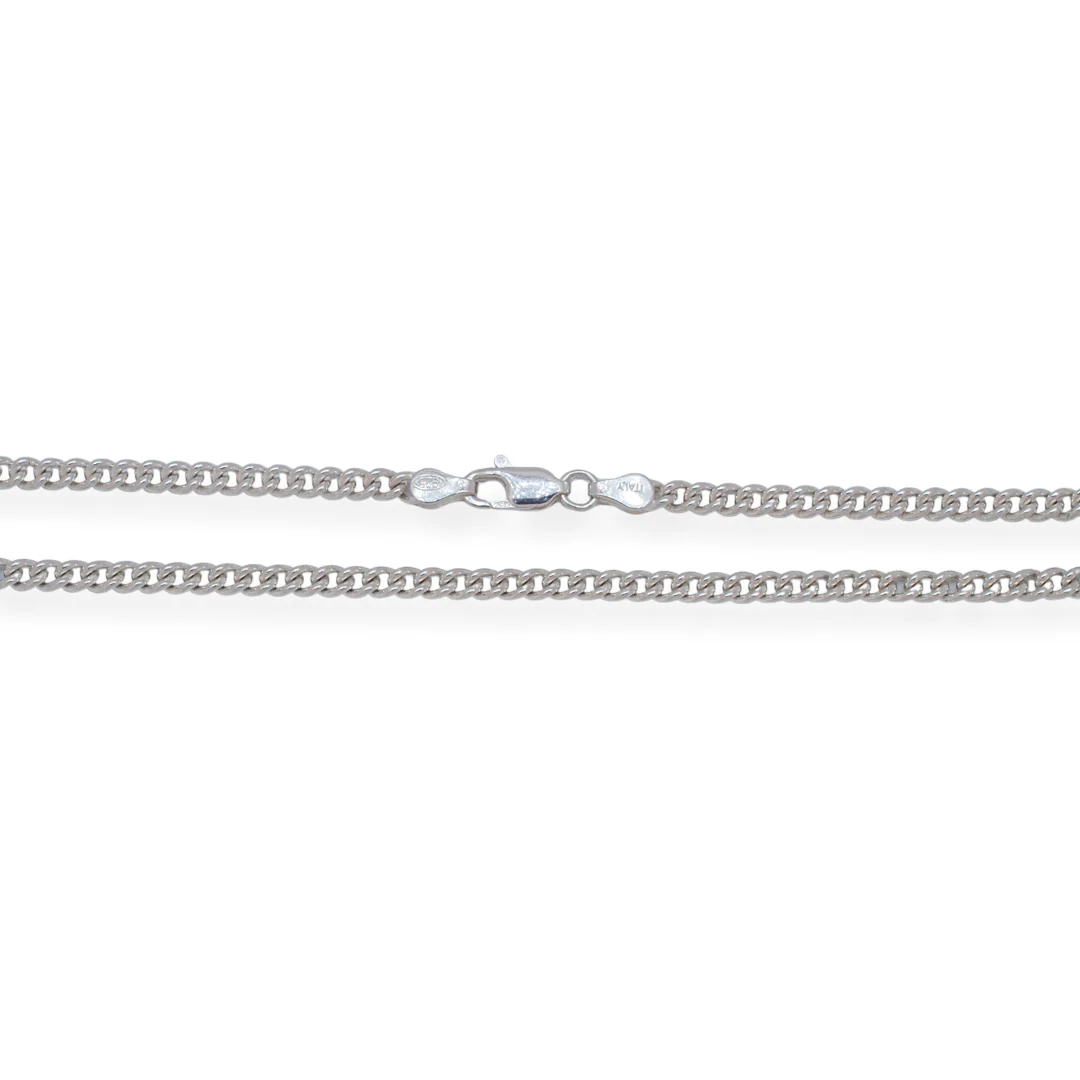 Silver miami curb chain - Image 2