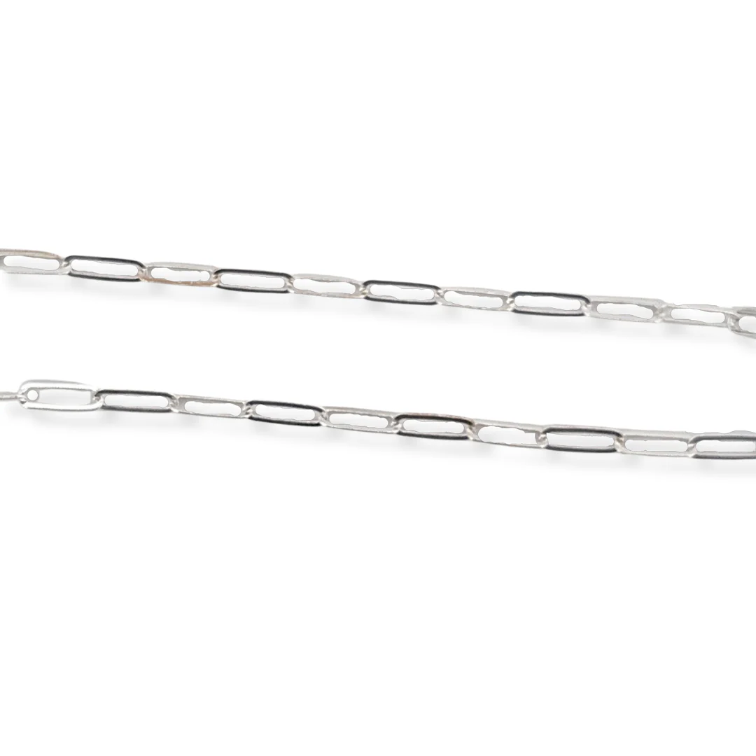 Silver paperclip necklace - Image 2